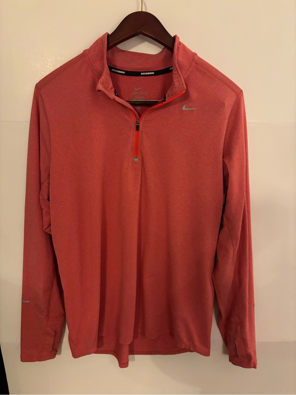 Nike Coral Dri-FIT Running Quarter-Zip Pullover